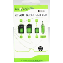 KIT ADATTATORI SCHEDA SIM 06351