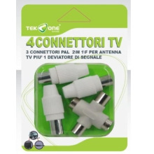 KIT CONNETTORI ANTENNA CON DEVIATORE