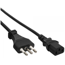 CAVO ALIMENTAZIONE SPINA ITALIANA SU CONNETTORE IEC60320 C-13 - NERO 1,8 MT