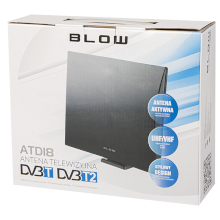 ANTENNA A PANNELLO DVB-T DVB-2 ATTIVA PER INTERNI ATD18 CON SUPPORTO