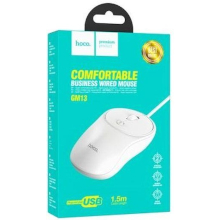 MOUSE HOCO USB GM13 BIANCO 1.5M