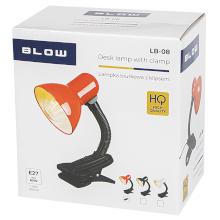 LAMPADA CON MORSETTO E27 LB-08 ROSSA