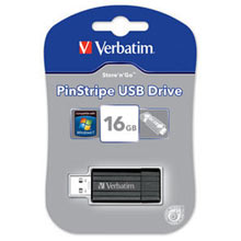 PENDRIVE RETRAIBILE VERBATIM STORE N GO 16 GB PINSTRIPE