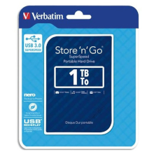 HARD DISK ESTERNO VERBATIM 1 TB 2,5 POLLICI USB 3.0 BLU