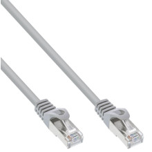 CAVO PER RETE DATI LAN CAT.5E RJ45 SCHERMATURA F/UTP GRIGIO 1.5 MT