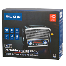 RADIO ANALOGICA PORTATILE AM/FM BLUETOOTH RA17 SILVER CON PANNELLO SOLARE