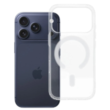 CUSTODIA CON SUPPORTO MAGSAFE PER IPHONE 18 PRO TRASPARENTE
