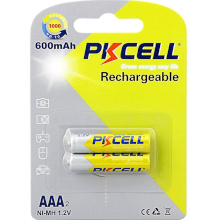 BATTERIE PKCELL AAA RICARICABILI 1.2V 600MAH B2