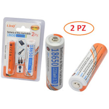 BATTERIA RICARICABILE 18650 CUSPIDAL 2 PEZZI