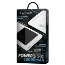 POWER BANK BP-10PD 10000MAH 22.5W PD USB-C + 2 X USB3.0 BIANCO