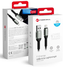 CAVO FORCELL C257 USB LIGHTNING 2.4A 12W 2M NERO