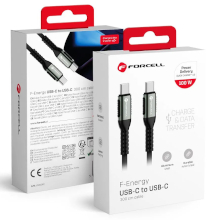 CAVO FORCELL C260 USB-C USB-C QC4.0 PD 5A 100W 3M NERO