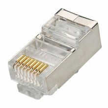 PLUG DI RETE RJ45 FTP CAT6 SCHERMATO CONFEZIONE DA 50 PEZZI