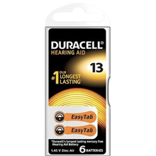 DURACELL BATTERIE PER APPARECCHI ACUSTICI DA13N6 6PZ