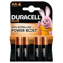 BATTERIE DURACELL PLUS POWER BOOST AA 150% BL4