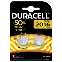 BATTERIA BOTTONE DL / CR 2016 DURACELL 2 PZ