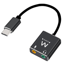 SCHEDA AUDIO USB-C CON 2 JACK 3.5MM