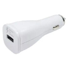 CARICABATTERIE DA AUTO USB 2A BIANCO BULK