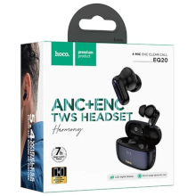 AURICOLARI BLUETOOTH HOCO EQ20 ANC + ENC NERI