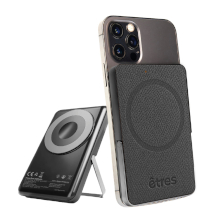 POWER BANK MAGNETICO 5000MAH + WALLET NERO
