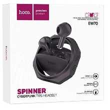 AURICOLARI BLUETOOTH HOCO EW70 SPINNER NERI