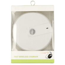 CARICABATTERIA WIRELESS QI UNIVERSALE FAST CHARGER 15W BIANCO