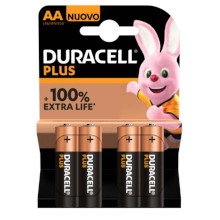 BATTERIE DURACELL PLUS AA 100% BL4