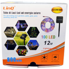 TUBO DI LUCI LED A ENERGIA SOLARE 12 METRI