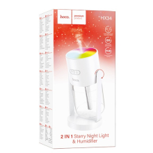 UMIDIFICATORE 2 IN 1 HOCO HX34 CON LAMPADA RGB + CIELO STELLATO