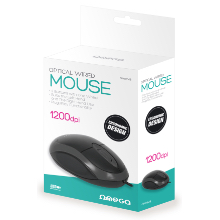 MOUSE OMEGA OM-06V OPTICAL 1200DPI VALUE LINE BLACK