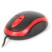 MOUSE OTTICO USB 800DPI BLACK RED