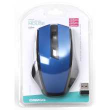 MOUSE OM-08WR WIRELESS 2.4 GHZ BLU