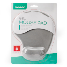 TAPPETINO MOUSE GRIGIO CON BASE APPOGGIO IN GEL
