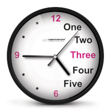 OROLOGIO DA PARETE ESPERANZA PRAGA BIANCO-NERO