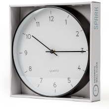 OROLOGIO DA PARETE SPARK 25CM NERO