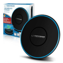 CARICABATTERIA WIRELESS QI 10W ESPERANZA QUANTUM BLU