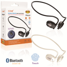 AURICOLARI BLUETOOTH SPORT R208 COLORE NERO-BIANCO