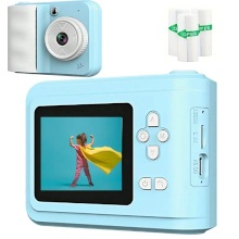 FOTOCAMERA ISTANTANEA S7 BLU CON 6 ROTOLI DI CARTA TERMICA