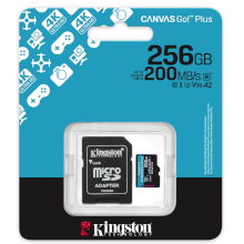 MICRO SD SDCG4 256GB CANVAS GO PLUS 170R A2 U3 V30 SUPPORTO 4K CON ADATTATORE