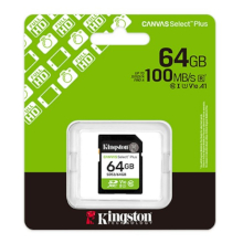 MEMORIA SD HC KINGSTON 64 GB CANVAS SELECT PLUS CLASS 10 V10