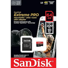 MEMORIA MICRO SD SANDISK EXTREME PRO 64 GB