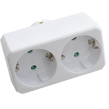 ADATTATORE MULTIPRESA CON 2 PRESE FRONTALI + SHUKO