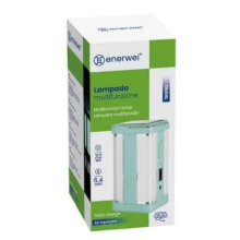 LAMPADA DI EMERGENZA MULTIFUNZIONE 32 LED 6.4W CON RICARICA SOLARE + INGRESSO AC