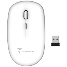 MOUSE WIRELESS TECHMADE BIANCO