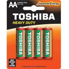 BATTERIE TOSHIBA ZINC HEAVY DUTY AA BL4