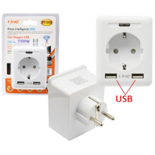 PRESA SMART WIFI INTELLIGENTE CON 2 USB