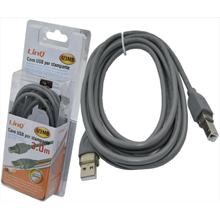 CAVO USB PER STAMPANTE 3METRI IN BLISTER