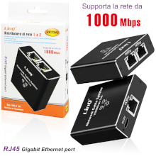 SPLITTER DI RETE RJ45 1000MBPS 1 X 2