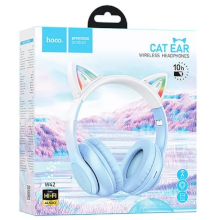 CUFFIE BLUETOOTH HOCO W42 CAT BLU