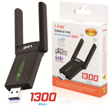 ADATTATORE WIFI DUAL BAND USB 1300MBPS